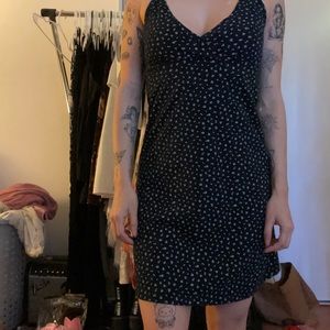 Flower black dress